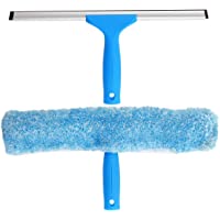MR.SIGA Window Cleaning Combo - Squeegee &amp- Microfiber Window Washer- Size: 35cm